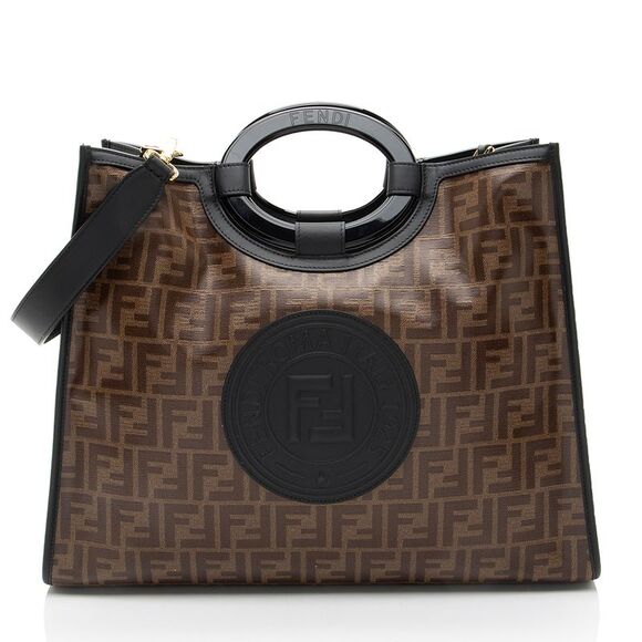 Fendi FF Coated Canvas 1974 Runaway Shopper Tote - Picture 1 of 13